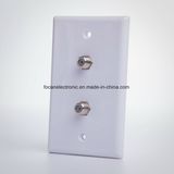 F Type TV/Cable Wall Plate