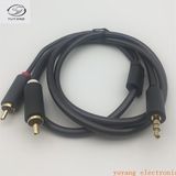 3.5mm Stereo/Mono Plug/Adapter/Connector to 2RCA (2R) Plugs with High Quality Cable/Wire