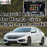 Android 4.4 5.1 GPS Navigation System Box for Honda 10th Gen Civic Right Hand Drive Video Interface Touch Android System Navigation Rear View Mirror Link