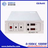 High Voltage Rack power supply 100kV 1000W LAS-230VAC-P1000-100K-4U