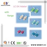 Fiber Optic LC Dx Adapter LC Sm/Mm/APC/Om3/Om4 Dx Adapter with Flange