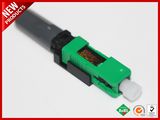 Compatible SC APC Fiber Optical Fast Green Housing Connector