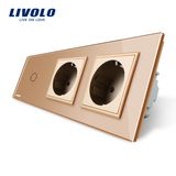 Livolo Multifunction EU Outlet Touch Switch Schuko Wall Socket (VL-C701-13/VL-C7C2EU-13)