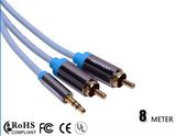 High Quality 3.5mm Stereo to 2RCA Cable/Audio Cable
