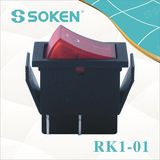 Dpst Light Rocker Switch with 4 Solder Terminals