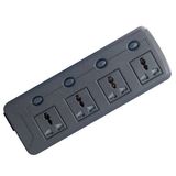 Energy-Saving Remote Control Extension Socket with Four Holes