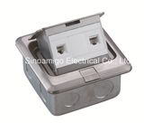 Stainless Steel Floor Socket Date RJ45 CAT6 Outlet Tct Tot Telecommunication Closet