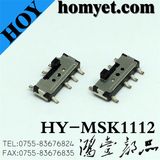 4pin Vertical SMD Type Slide Switch Three Position Toggle Switch (MSK-1112)