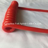 PVC PUR Coiled Spiral Electrical Cable for Appliance Equipment