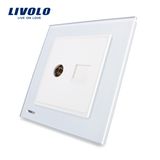 Livolo UK Standard Universal Knight Black TV Computer Socket Vl-W292vc-11/12/13