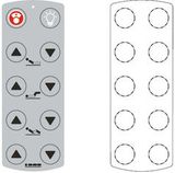 Embossed Waterproof Membrane Control Panel, Silk Screen Printing Overlay