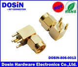 PCB Receptacle Plug Connector Right Angle Bulkhead Male SMA Connector