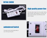 3 Outlet Brazil Standard Electric Power Extension Socket with Switch
