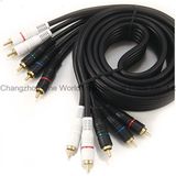 5 RCA Plugs to 5 RCA Plugs Cable
