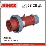 IP67 4p 32A Waterproof Plug for Industrial
