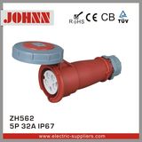 IP67 5p 32A Red High Voltage Industrial Connector