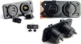Car Cigarette Lighter Socket, Dual USB Car Charger Socket