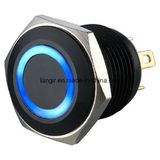 16mm Electrical Black Ring Anti-Vandal Push Button Switch (Ls16)