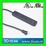 3 Outlets American Power Strip with USB Ports
