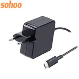 45W Mini Wall-Mount Type-C Charger Smart Adapter for Lenovo DELL Laptop Charging