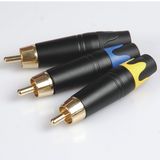 RCA Male Connector Audio Male Connector Metal Shell (R-055)