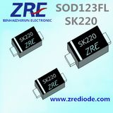 2A Sk22FL Thru Sk220FL Schottky Barrier Rectifier Diode SOD123FL Package