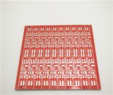 Fast Turn Single Sided PCB for LED with Red Surface