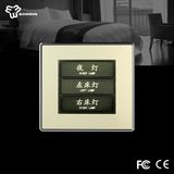 Electronic Smart Aluminium Alloy Panel Push Button Switch