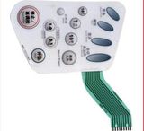 Gloss LED Backlit Membrane Switch Poly Dome Membrane Switch with Flat Cable