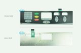 Flat Type Membrane Keypad with Aluminum Panel for Running Machine