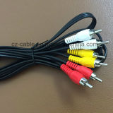 3RCA/3r Plug/Jack to 3RCA/3r Plug/Jack for AV/TV/Audio/DVD/Media Cable (3R-3R)