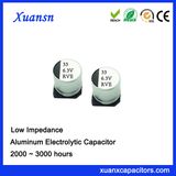 High Frequency SMD 33UF 6.3V Aluminum Electrolytic Capacitor