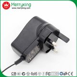 Free Samples UK Plug Ce/GS/BS Approved Wall Mount Adapter 6V2a