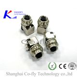 Panel Mount Female Waterproof 3, 4, 5, 8 Pin Angled M12 Plug Connector