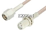 SMA Male to SMA Female Bulkhead Cable