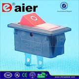 Red/Black Color 15A 125VAC Rocker Switch