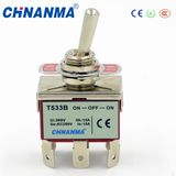 2p 15A 250V Single-Pole Double Throw on off Tab Terminal