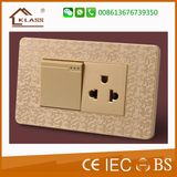 Modern Style Mosaic Color Electric Switch Socket for Home