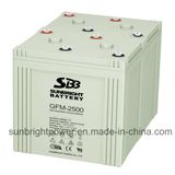 2V2500ah Deep Cycle Maintenance Free Solar Power Telecom Battery