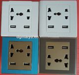 Universal Wall Socket with Dual USB Charger USA Plug Socket