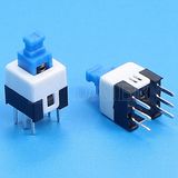 Power Switch, Miniature Dpdt on on Push Button Switch (KFC7X7-A)