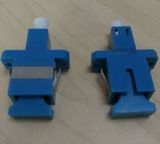 Sc-LC Simplex Plastic Blue Hybrid Fiber Optical Adapter