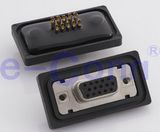 15p Waterproof Panel Mount Solder Cup D-SUB Connector IP67