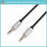 Metal Plug 3.5mm Male to Male Transparent Cable