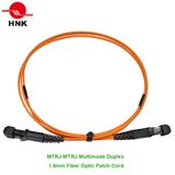 MTRJ-MTRJ Fiber Optic Patch Cord, Multimode 50 Om2, Duplex, Orange, 1.8mm, Custom Length