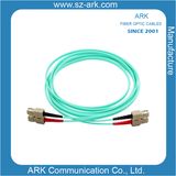 Om3/150 Duplex Aqua Fiber Optical Cable with Sc Connector