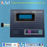 PC 0.18mm Overlay Blue LCD Window Embossing Membrane Switch Control Panel