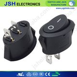 on off Oval Shaped Rocker Switch with 2p