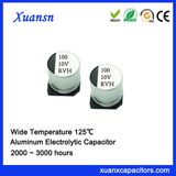 Hot Sale 125º C 100UF 10V SMD Electrolytic Capacitor