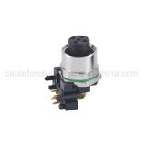 M12 5pin Female Panel Front Fastened Connector for Factory Automation with Right Angled PCB Contacts